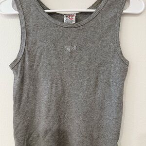Roxy y2k vintage gray tank